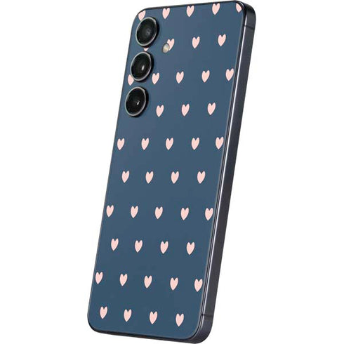 Blue and Pink Hearts Galaxy S25 Skin